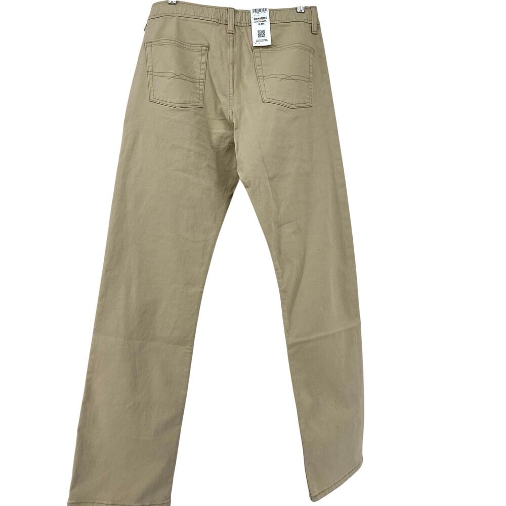 Levi Strauss Signature Men's 29/31.5 (Youth 18) Beige Chino Pants New with Tags‎